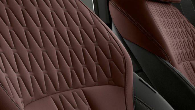 Garnissages de la BMW X6 Individual. Habitacle de la BMW X6 Individual avec vue sur les garnissages.