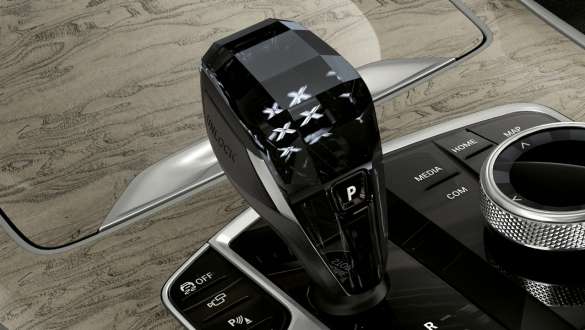 Appliques en verre "CraftedClarity" Gros plan des appliques en verre "CraftedClarity" de la BMW X7