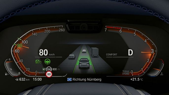 Drive Assist Pro et Park Assist Plus Drive Assist Pro et Park Assist Plus : vue en gros plan du combiné des instruments