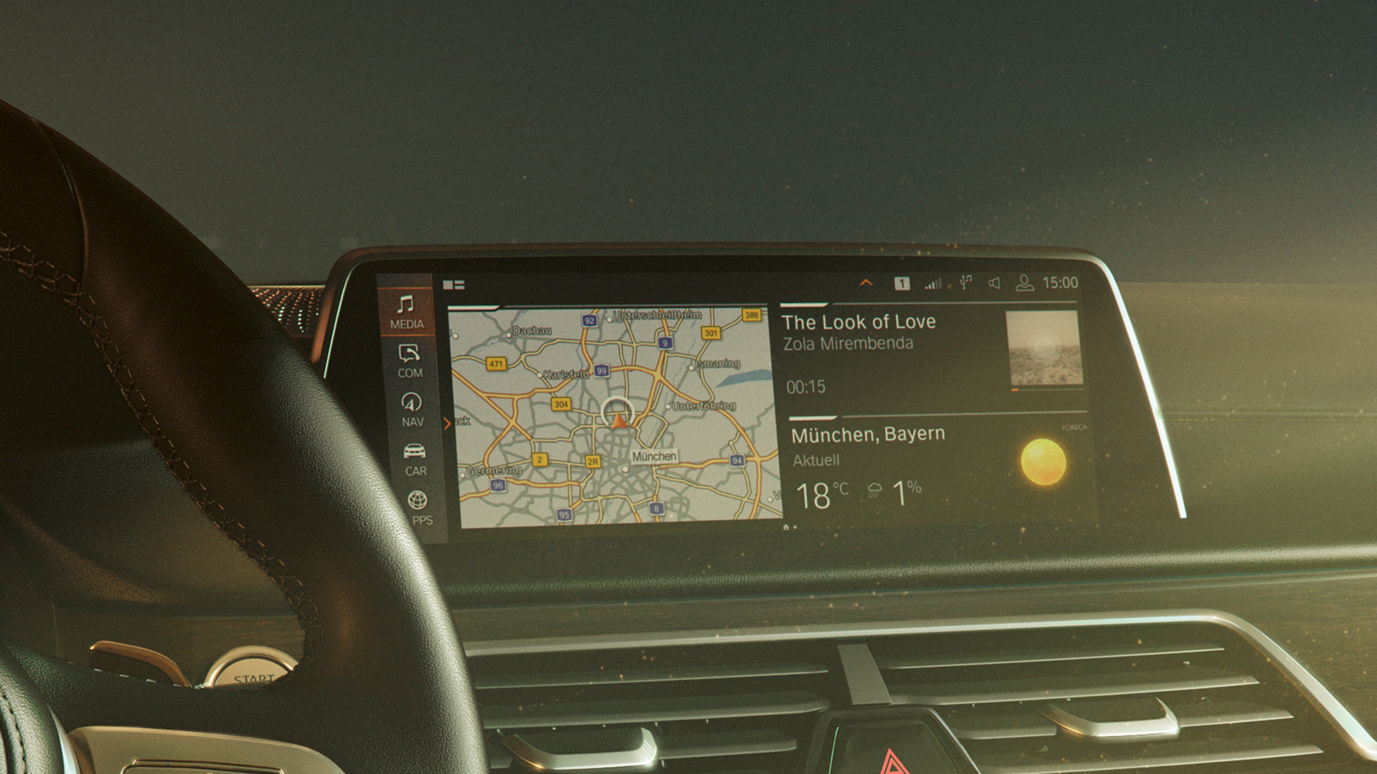 Système d'exploitation BMW 7.0 BMW Série 7 Berline : système d’exploitation BMW 7.0 sur le Control Display