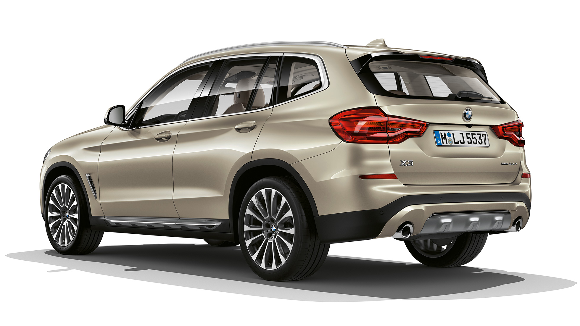 BMW X3 M40i, Modèle Luxury, vue de trois quarts de la poupe BMW X3 M40i, Modèle Luxury, vue de trois quarts de la poupe