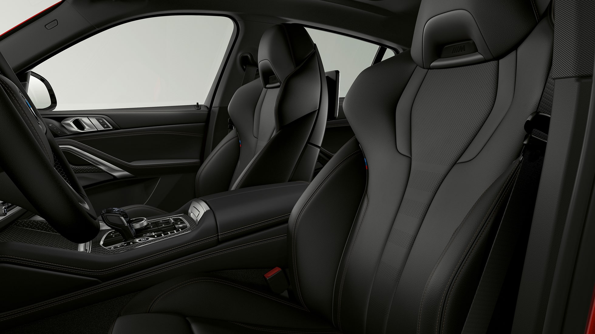 BMW X6 avec BMW xLine, garnissages. Intérieur de la BMW X6 avec BMW xLine, détail des garnissages